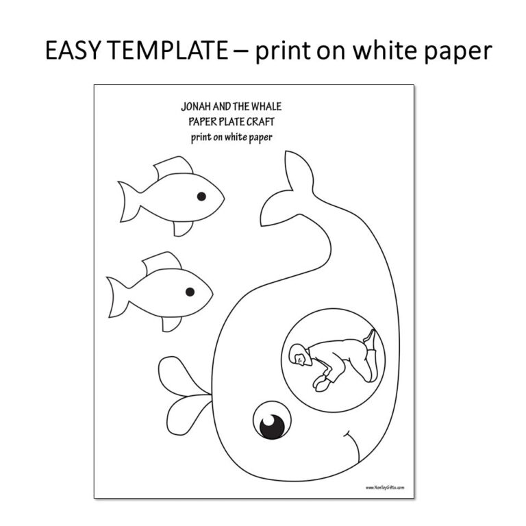 Jonah And the Whale Craft Printable: Fun and Educational Activity