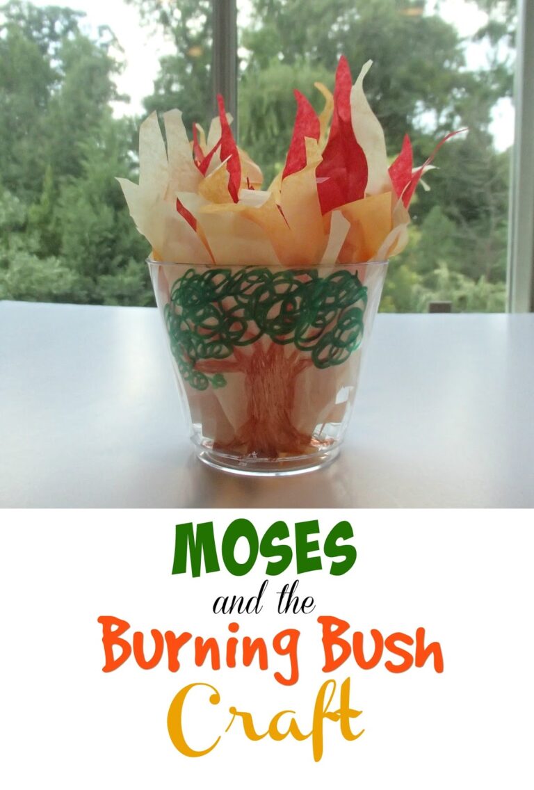 Moses And the Burning Bush Craft: Creative Bible Activity Ideas